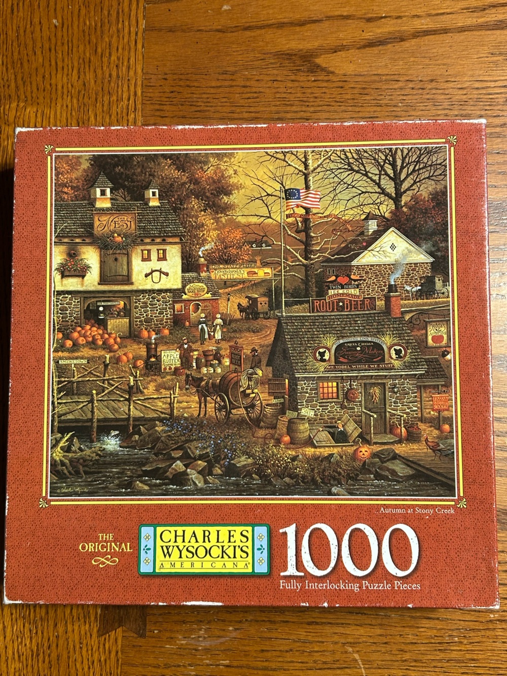 'Autumn at Stony Creek' 1000-Piece Puzzle - Brown